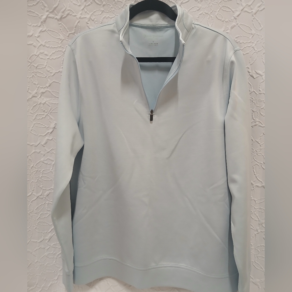 Light Blue Quarter-Zip Pullover